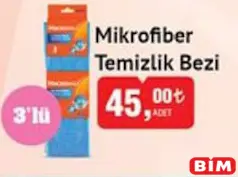 MİKROFİBER TEMİZLİK BEZİ 3'LÜ